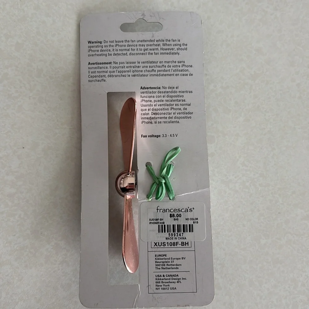 NWT Kikkerland Super Phone Fan for iPhone 5/6/7